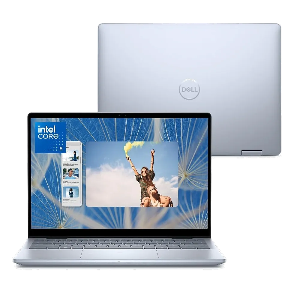 Notebook 2 em 1 Dell Inspiron 2IN1-I1300-A30 14" FHD+ Touch Intel® Core™ i5 16GB 512GB SSD Windows 11 Prata Gelo em imagem de produto para comparativo de compra