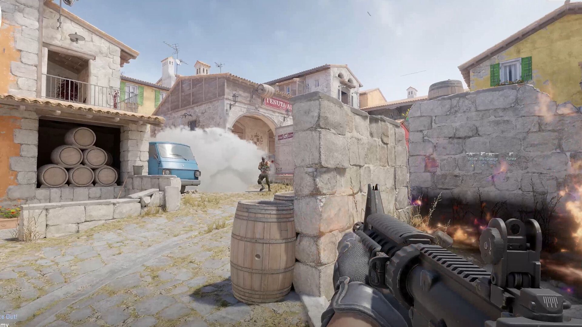 Gameplay do Counter-Strike 2 usado como referência visual para FOV e viewmodel
