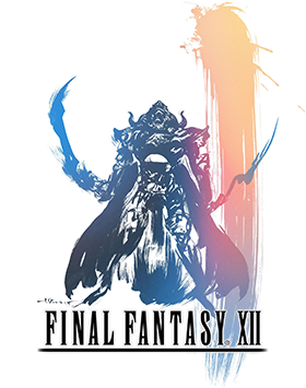 Cena icônica de Final Fantasy XII no PS2, mostrando personagens e ambiente detalhado do jogo.
