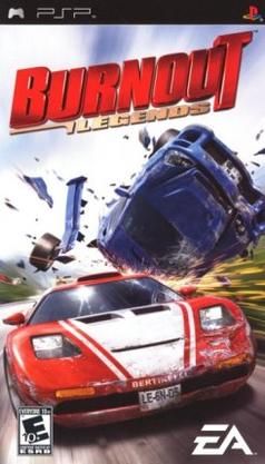 Cena emocionante de Burnout 3: Takedown no PS2, com carros em alta velocidade e colisões impressionantes