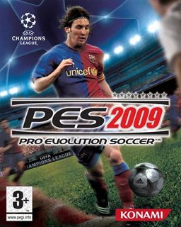 Cena emocionante do jogo Pro Evolution Soccer 2012 no console PS2, mostrando jogadores em ação